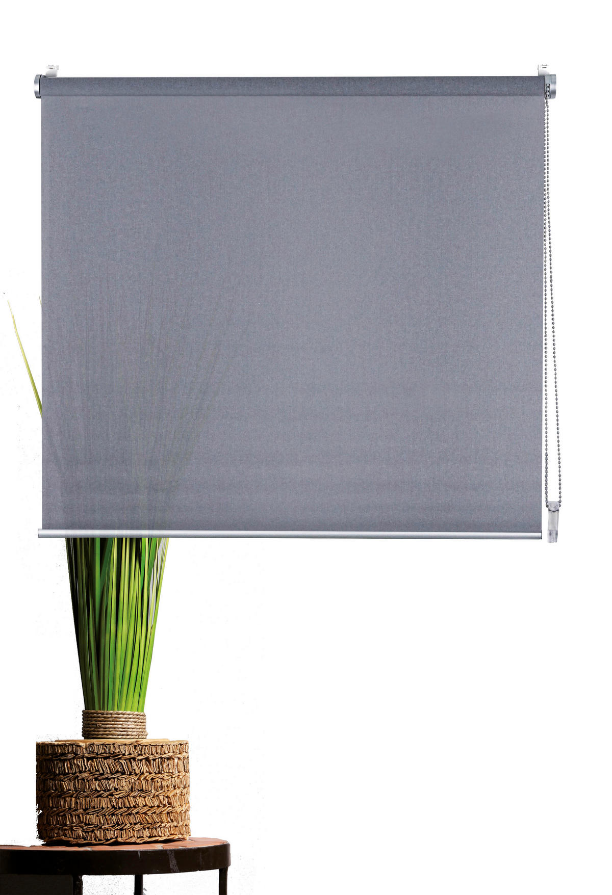ROLLO  blickdicht     - Grau, Basics, Textil (140/250/6cm) - Homeware