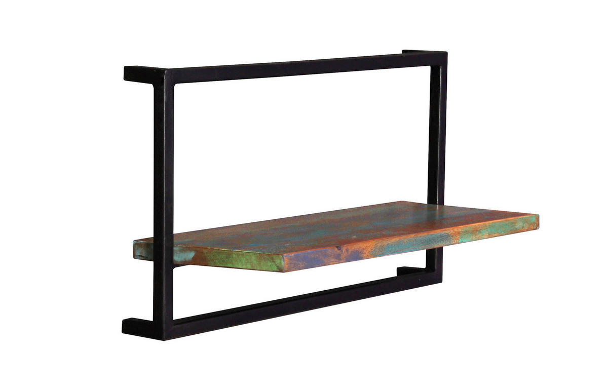 WANDREGALSET 90/75/25 cm  - Multicolor/Schwarz, Design, Holz/Metall (90/75/25cm) - MID.YOU