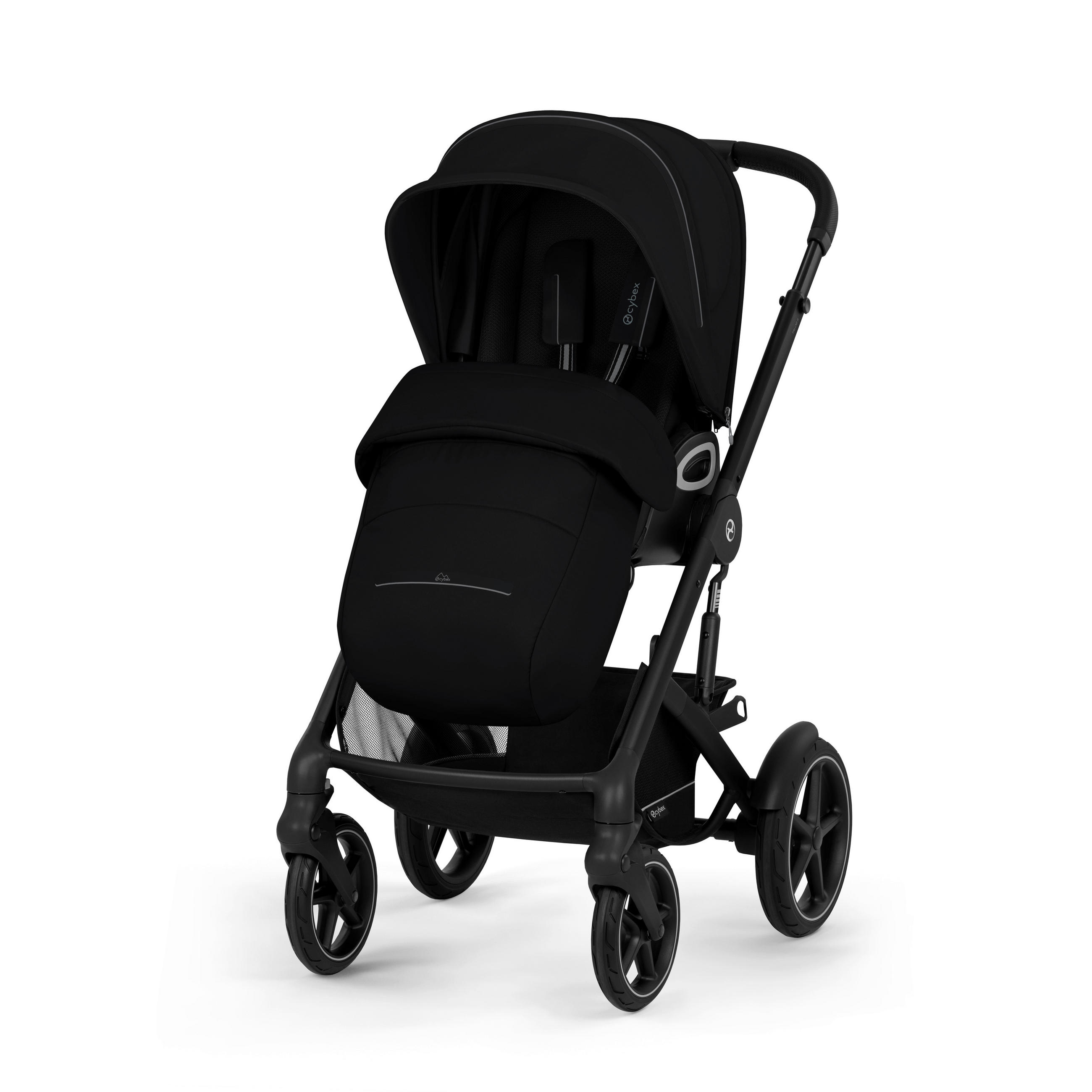 KINDERWAGEN TALOS S LUX BLK  - Schwarz, Basics, Kunststoff/Textil (91/60,5/110cm) - cybex GOLD