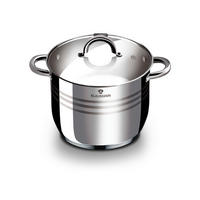FŐZŐEDÉNY 7.7 l  - nemesacél, Basics, Üveg/fém (7,7l)
