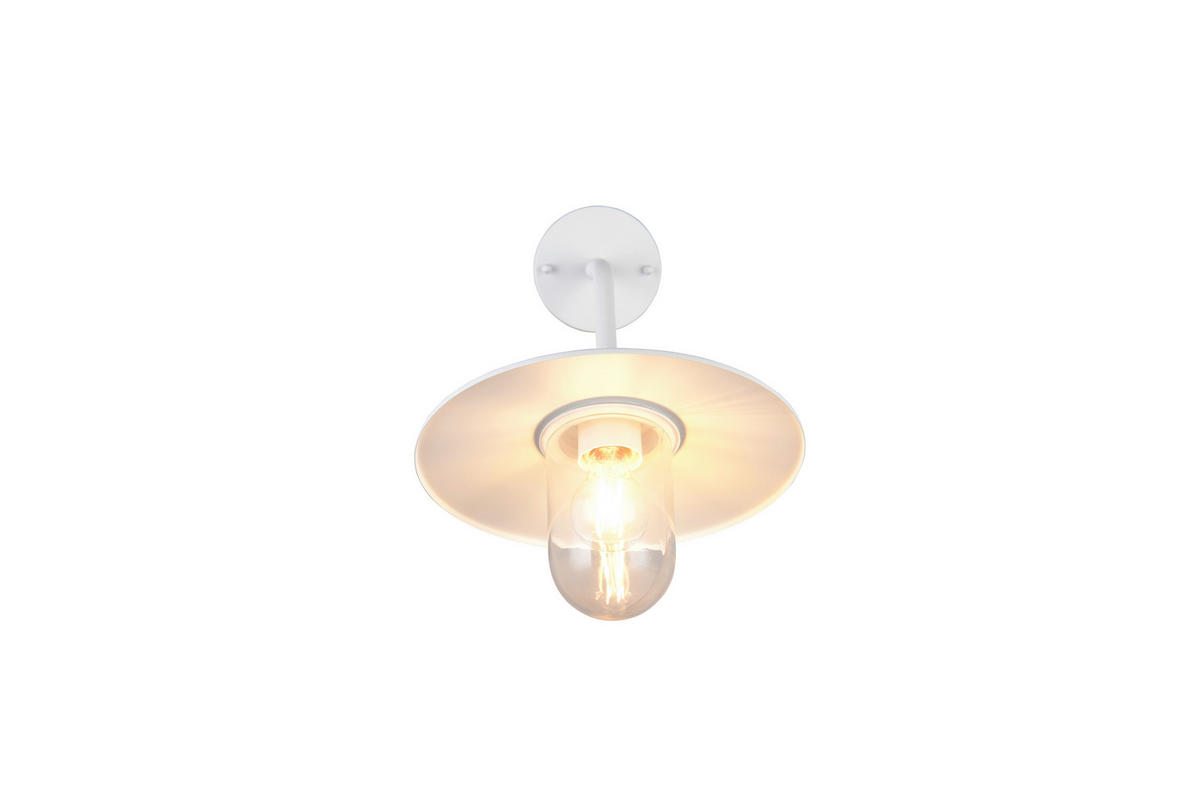 AUSSENWANDLEUCHTE Brenta 30/32 cm  - Klar/Weiß, Design, Glas/Metall (30/32cm) - Trio Leuchten