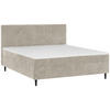 BOXBETT 160/200 cm  in Beige  - Beige/Schwarz, KONVENTIONELL, Holz/Textil (160/200cm) - Welnova