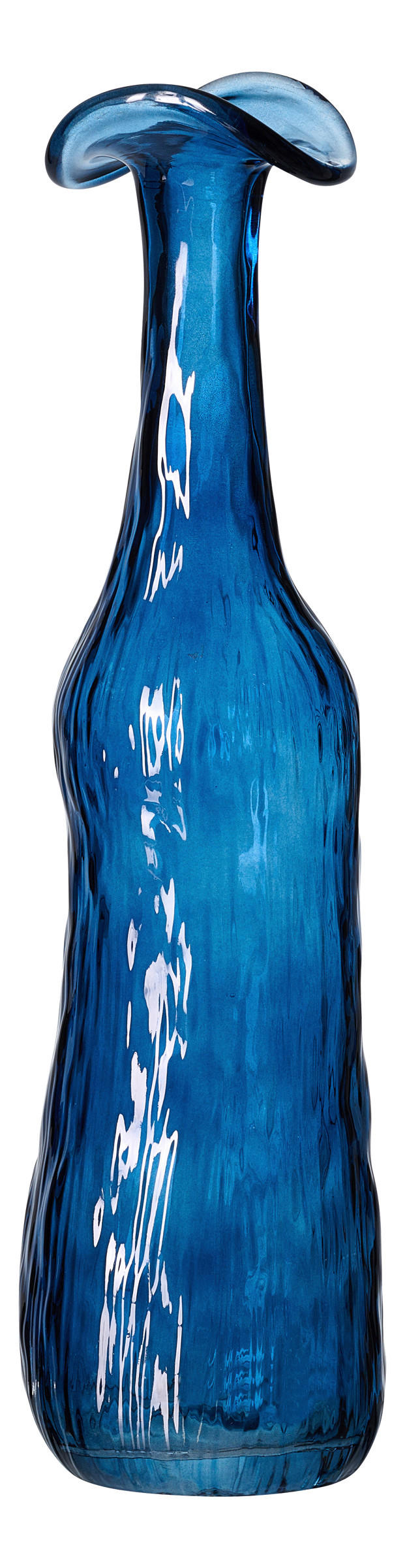 VASE Lagos blau 36,5 cm  - Blau, Trend, Glas (9,5/36,5cm) - Ritzenhoff Breker