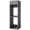 WASCHMASCHINENSCHRANK 70/220/68 cm  in Grau  - Schwarz/Grau, Basics, Holzwerkstoff/Kunststoff (70/220/68cm) - MID.YOU