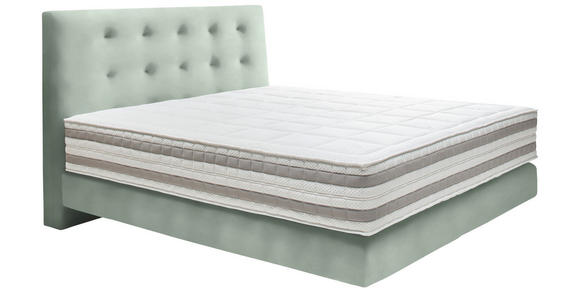BOXSPRINGBETT 160/200 cm in Jadegrün - Jadegrün, KONVENTIONELL, Holz/Textil (160/200cm) - Dieter Knoll