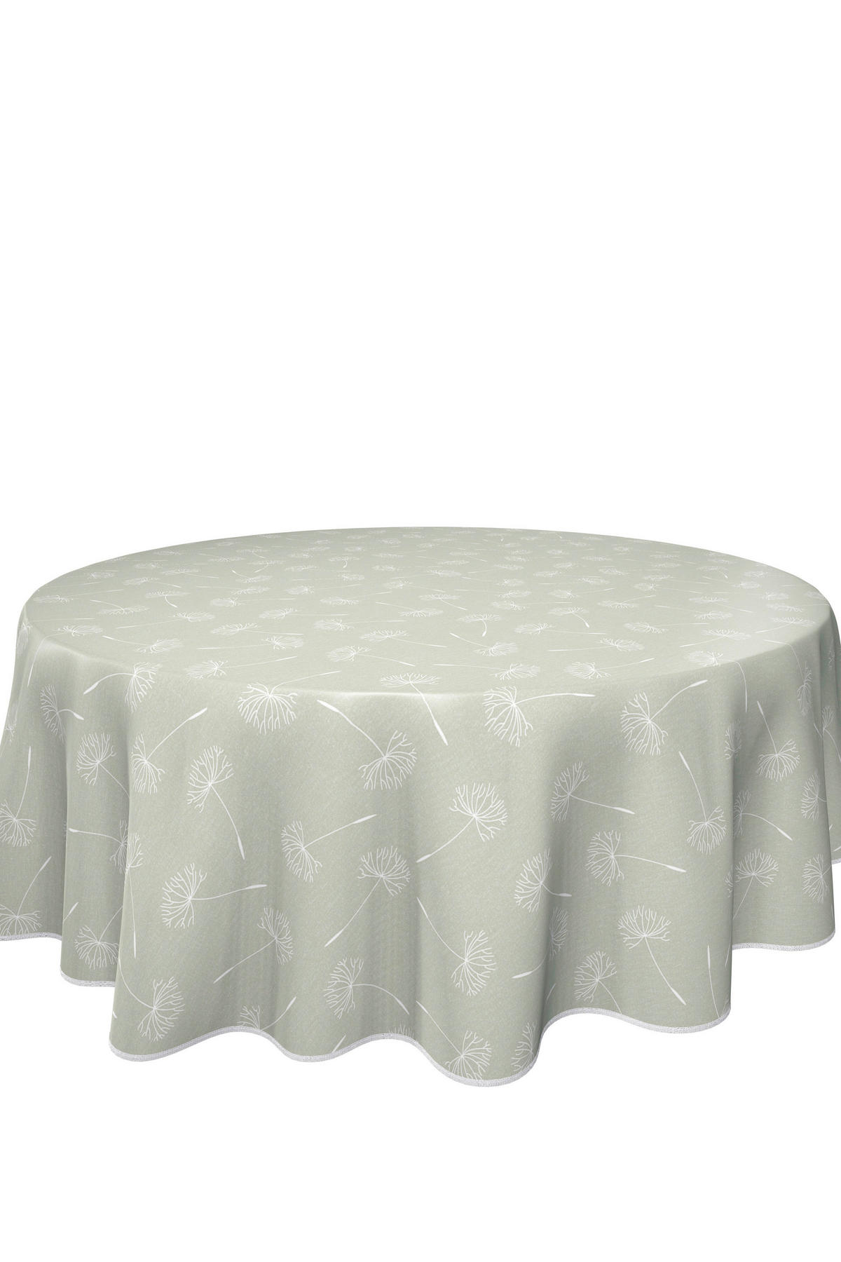 TISCHDECKE MILANO 140 cm  - Salbeigrün, KONVENTIONELL, Textil (140cm) - Peyer Syntex