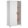  KINDERKLEIDERSCHRANK Leaf Weiß  - Weiß, MODERN, Holzwerkstoff (88,5/179,5/52cm) - MID.YOU