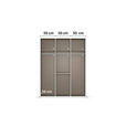 DREHTÜRENSCHRANK in Weiß - Weiß, Design, Holzwerkstoff/Kunststoff (151/197/60cm) - Novel