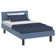 BETT 120/200 cm,  in Blau,  - Blau/Schwarz, Design, Metall (120/200cm) - Xora