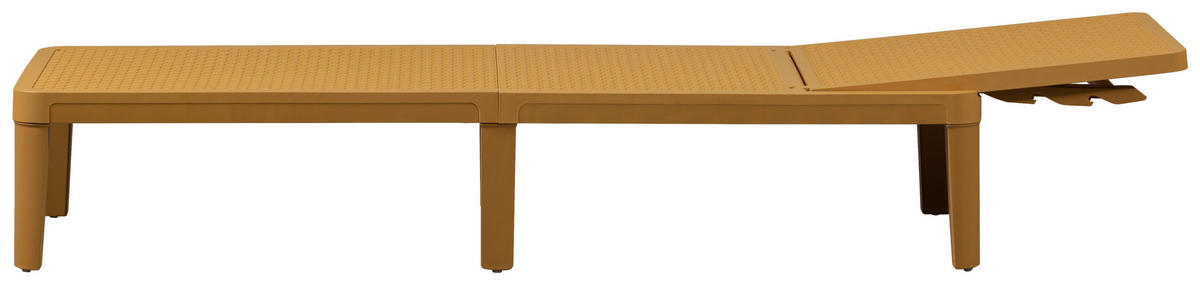 GARTENLIEGE 55/29/191 cm  - Gelb, Design, Kunststoff (55/29/191cm) - Gardenson