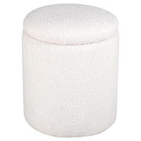 SITTPUFF i  - vit, Design, textil (32/40/32cm) - Livetastic