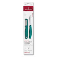 MESSERSET 2-teilig  - Grün, Basics, Kunststoff - Victorinox