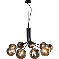 HÄNGELEUCHTE Nero 83,4/44,4 cm   - Schwarz, Design, Glas/Metall (83,4/44,4cm)