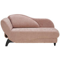 LIEGE  in Webstoff Altrosa  - Schwarz/Altrosa, KONVENTIONELL, Holz/Textil (84/87/171-190cm) - Joka