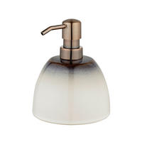 SEIFENSPENDER OSTETO  - Braun/Weiß, KONVENTIONELL, Keramik/Kunststoff (11/14/11cm) - Schöner Wohnen