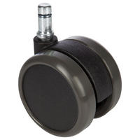 DREHSTUHLROLLE 5-teilig  - Schwarz, Basics, Kunststoff/Metall (5/7,1/6,5cm) - MID.YOU