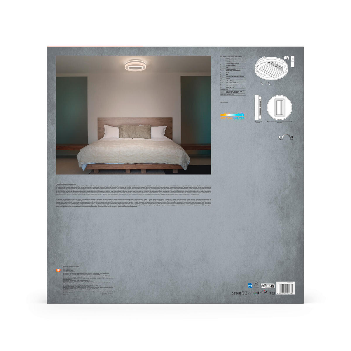 LED-DECKENLEUCHTE 50/13,5 cm   - Weiß, KONVENTIONELL, Kunststoff/Metall (50/13,5cm) - Ledvance