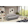 SCHLAFSOFA Webstoff Grau  - Buchefarben/Grau, KONVENTIONELL, Holz/Textil (220/90/95cm) - Carryhome