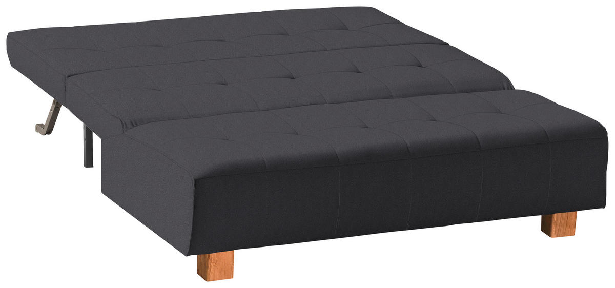 SCHLAFSOFA in Textil Grau  - Naturfarben/Grau, Design, Holz/Textil (165/92/102cm) - Novel