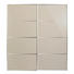 SCHWEBETÜRENSCHRANK in Weiß, Beige - Chromfarben/Beige, Design, Glas/Holzwerkstoff (200/222/68cm) - Moderano SCHWEBETÜRENSCHRANK in Weiß, Beige - Chromfarben/Beige, Design, Glas/Holzwerkstoff (200/222/68cm) - Moderano