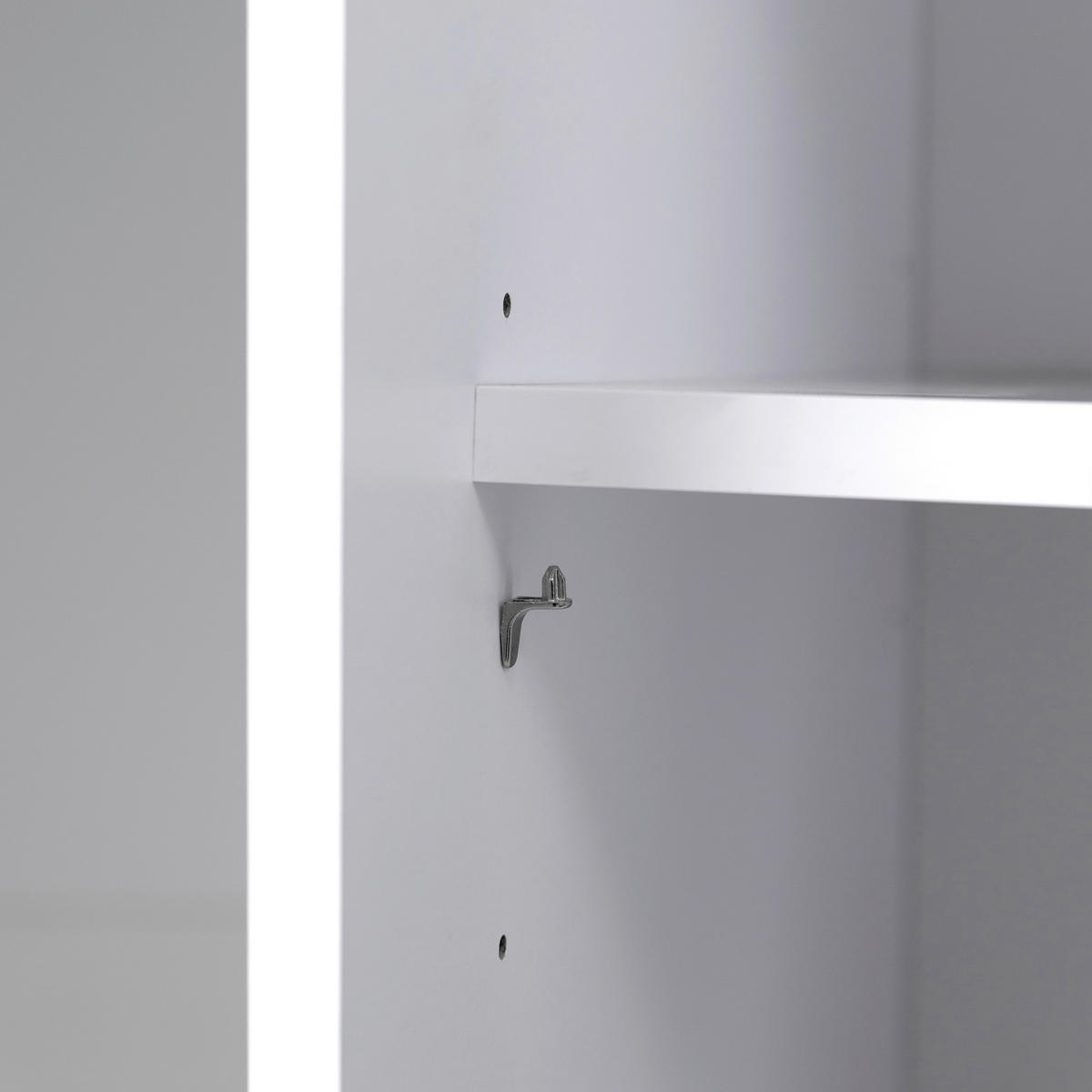 SCHIEBETÜRENSCHRANK 150/210/62 cm 2-türig Weiß  - Weiß Hochglanz/Alufarben, MODERN, Holzwerkstoff/Metall (150/210/62cm) - MID.YOU