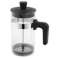 KAFFEPRESS  - kromfärg/svart, Basics, metall/glas (12,5/14/11,2cm)