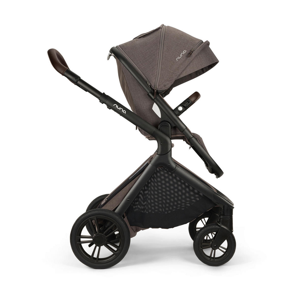 KINDERWAGEN DEMI icon  - Beigebraun/Schwarz, Basics, Metall (63/120/81cm) - Nuna