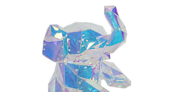 TISCHLEUCHTE - Transparent/Perlmutt, Trend, Kunststoff (33/31/40cm) - Novel