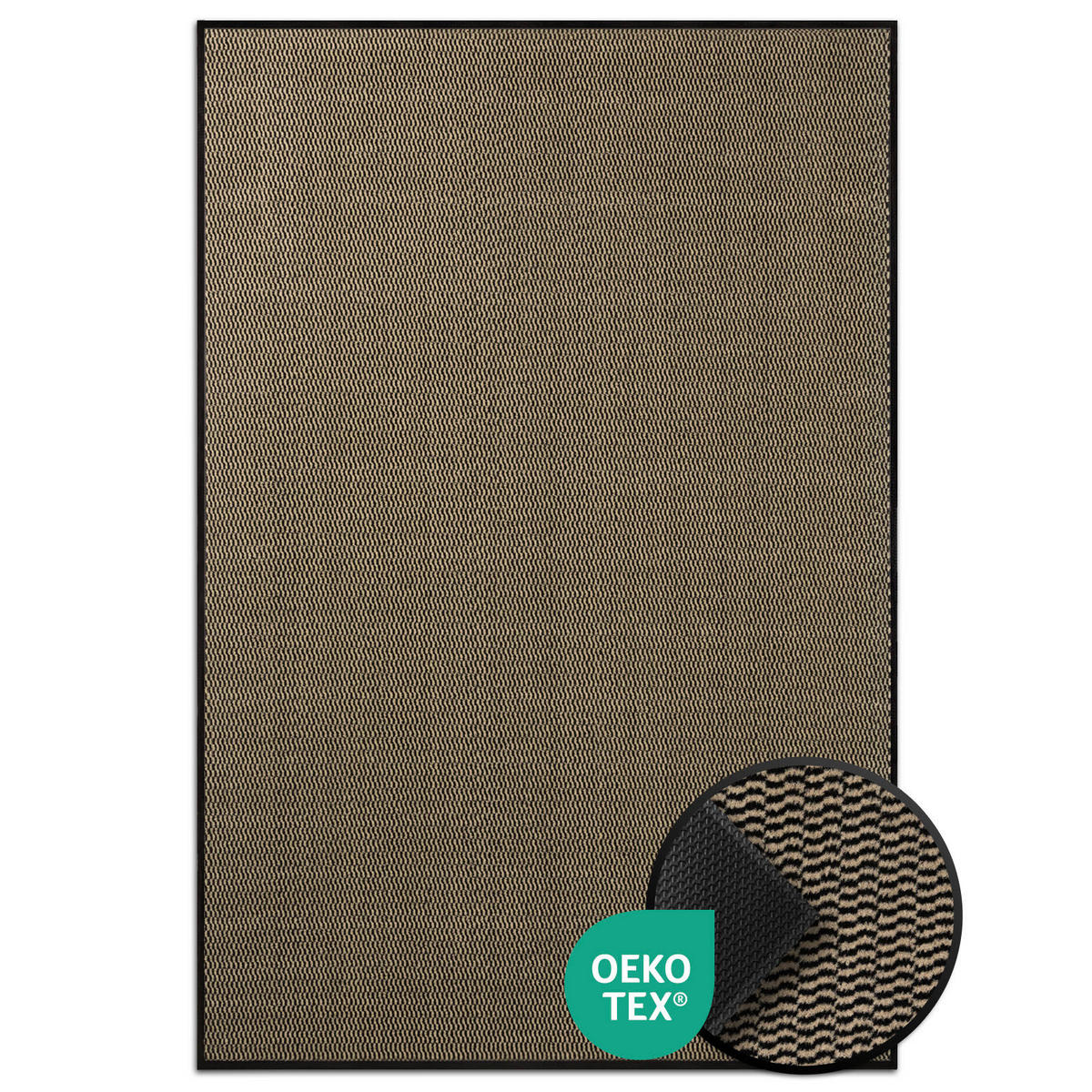 SCHMUTZFANGMATTE 80/120 cm  - Beige, Basics, Kunststoff/Textil (80/120cm) - Floordirekt