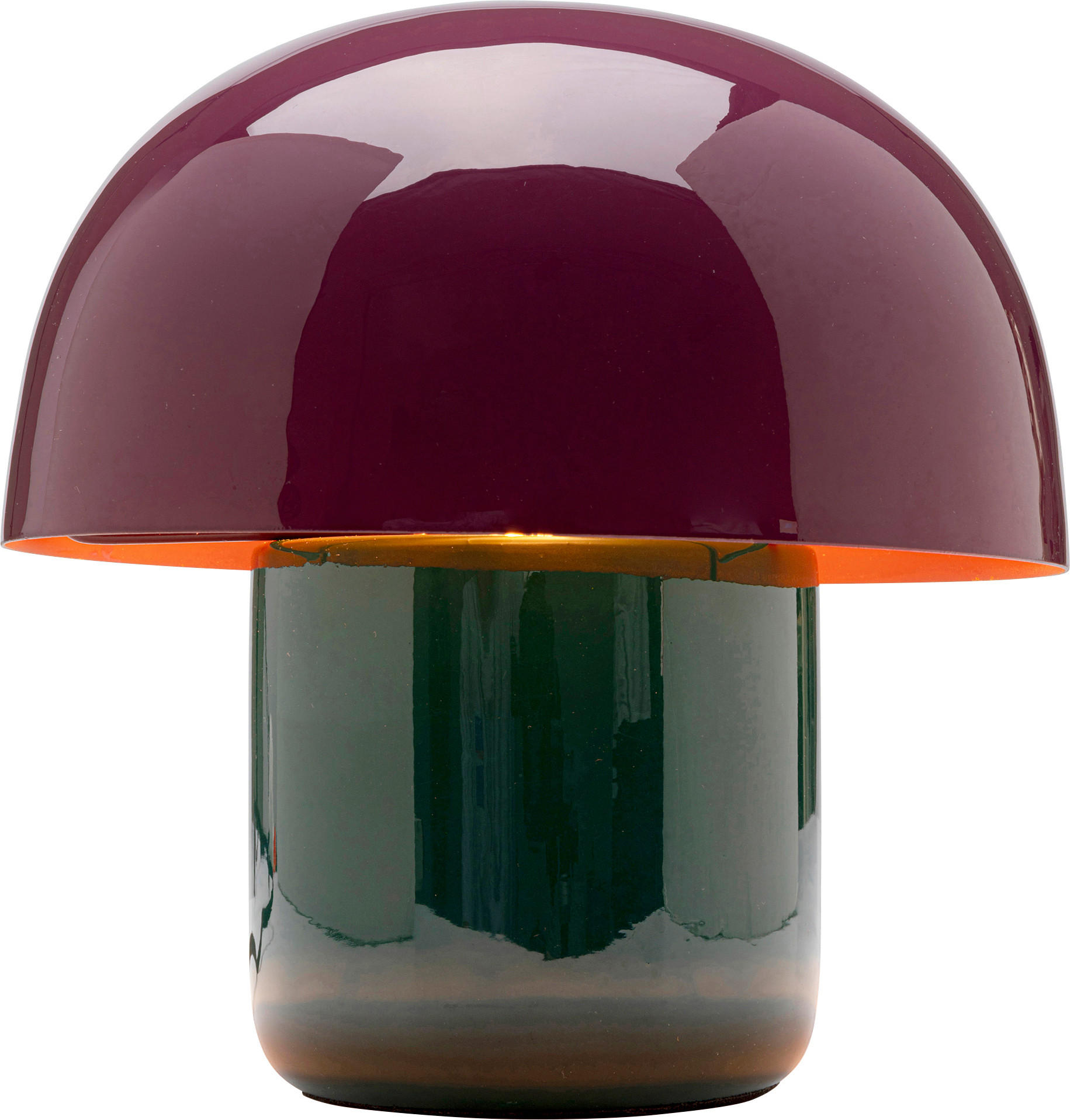Kare-Design Tischleuchte Mushroom Bordeaux, Olivgrün 20x20x20 cm