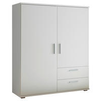 HIGHBOARD , 120/140/38 cm, 2 Schublade(n)  - Alufarben/Weiß, KONVENTIONELL, Holzwerkstoff/Kunststoff (120/140/38cm) - Carryhome