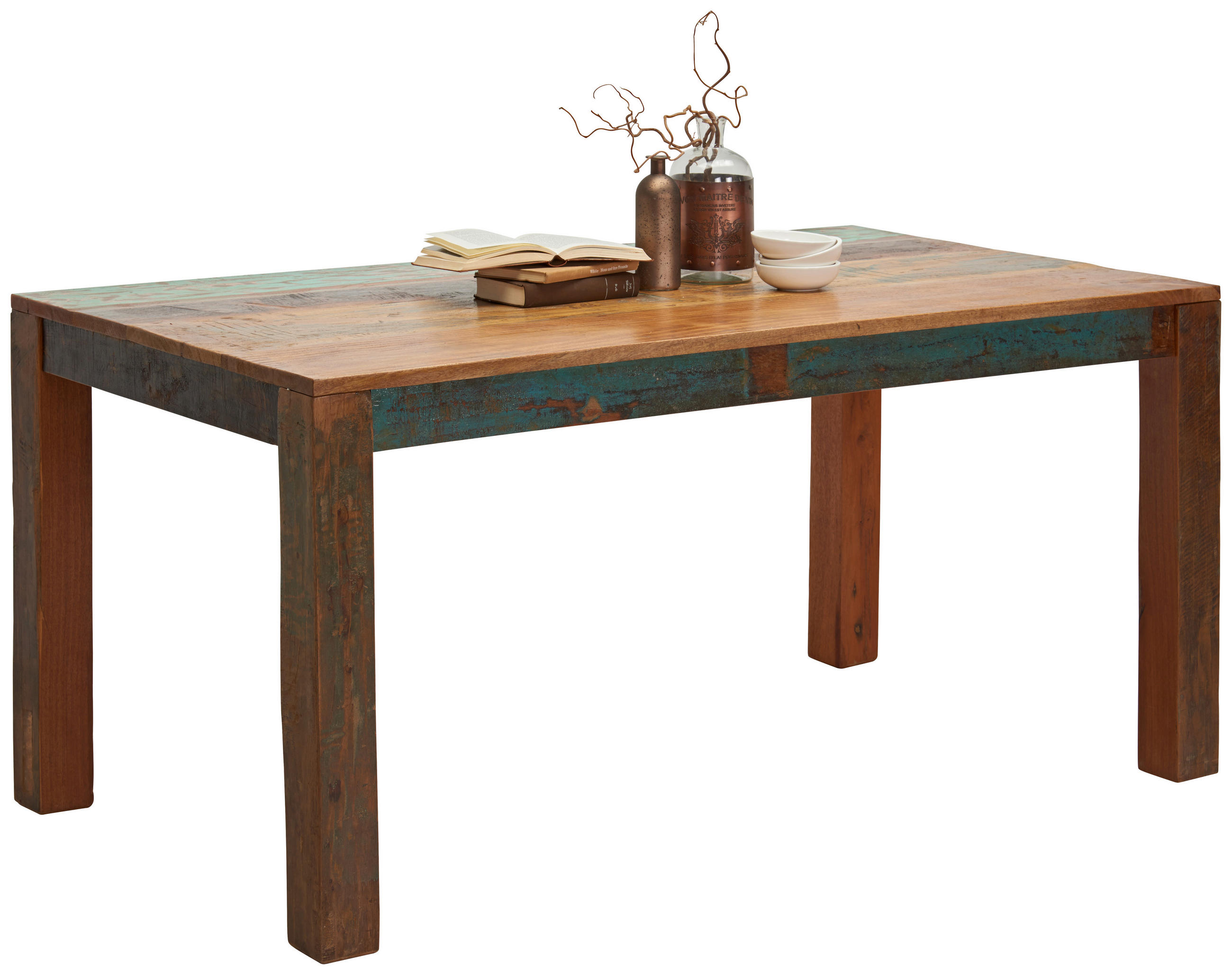 E-shop Ambia Home JEDÁLENSKÝ STÔL, akácia, recyklované drevo, farba akácie, 160/90/76 cm