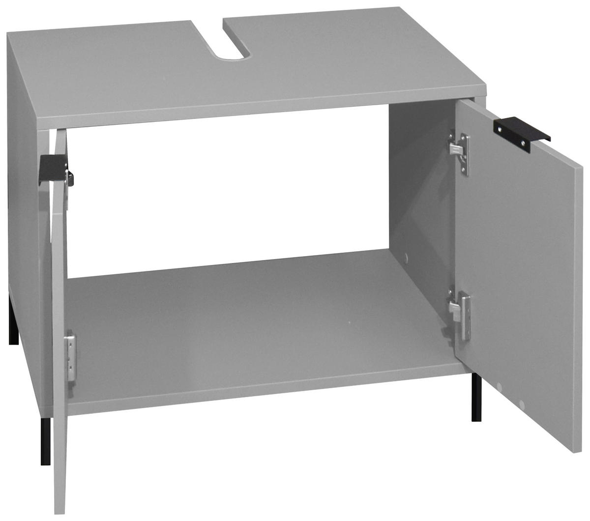 WASCHBECKENUNTERSCHRANK 71/58/45 cm  - Grau, MODERN, Holzwerkstoff (71/58/45cm) - Livetastic