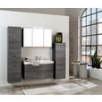 MIDISCHRANK 40/130/35 cm  - Chromfarben/Eichefarben, Holzwerkstoff/Metall (40/130/35cm) - Xora