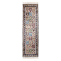 TRAVERSĂ - albastru/multicolor, Design, textil (80/250cm)