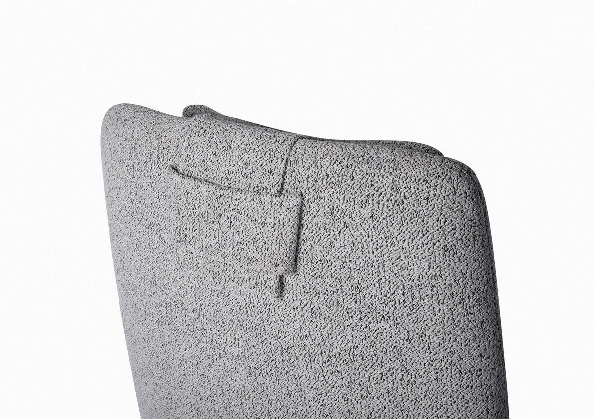 KANCELÁRSKE KRESLO, tkaná textília, sivobéžová - farba ušľachtilej ocele/sivobéžová, Design, kov/textil (66/115-125/73cm) - Novel