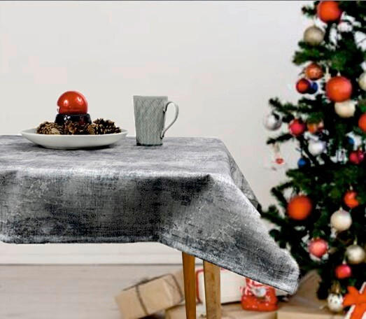 ASZTALI FUTÓ 40/140 cm   - ezüstszínű, Basics, textil (40/140cm)