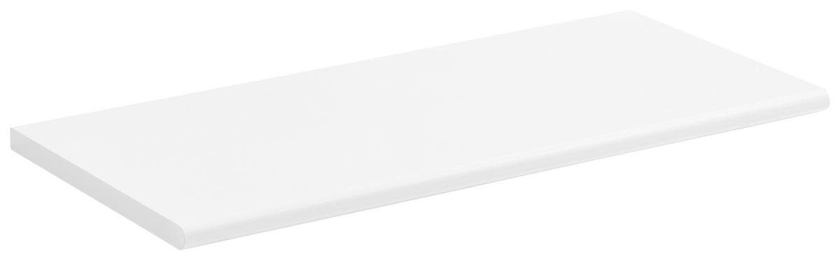 ZIDNA POLICA - bela visoki sjaj, Konvencionalno, pločasti materijal (60/1,8/28cm) - Xora