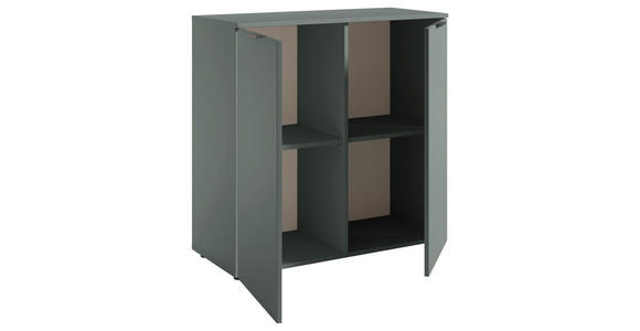 KOMMODE in 90/90/40 cm - Salbeigrün/Schwarz, Basics, Holzwerkstoff/Kunststoff (90/90/40cm) - Carryhome