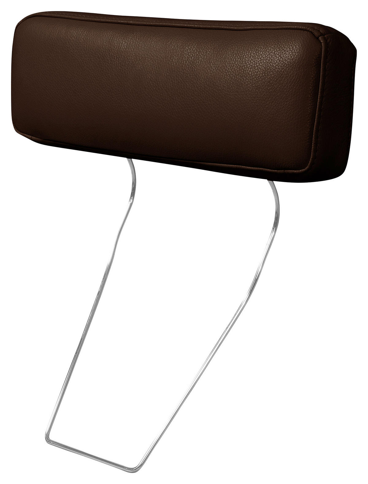KOPFSTÜTZE in Echtleder  - Dunkelbraun, Design, Leder (52/17/14cm) - Livetastic