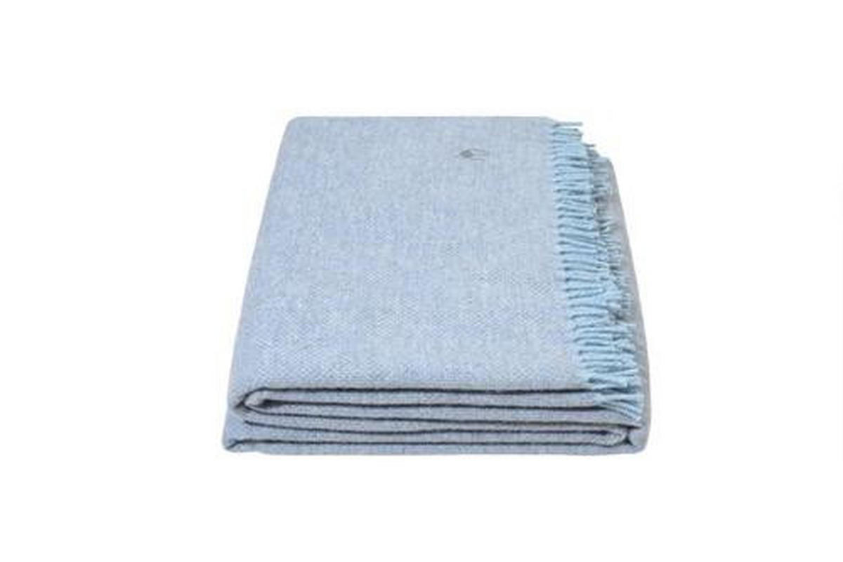 DOMÁCÍ DEKA, střižní vlna, 130/190 cm - světle modrá, Basics, textil (130/190cm) - Zoeppritz