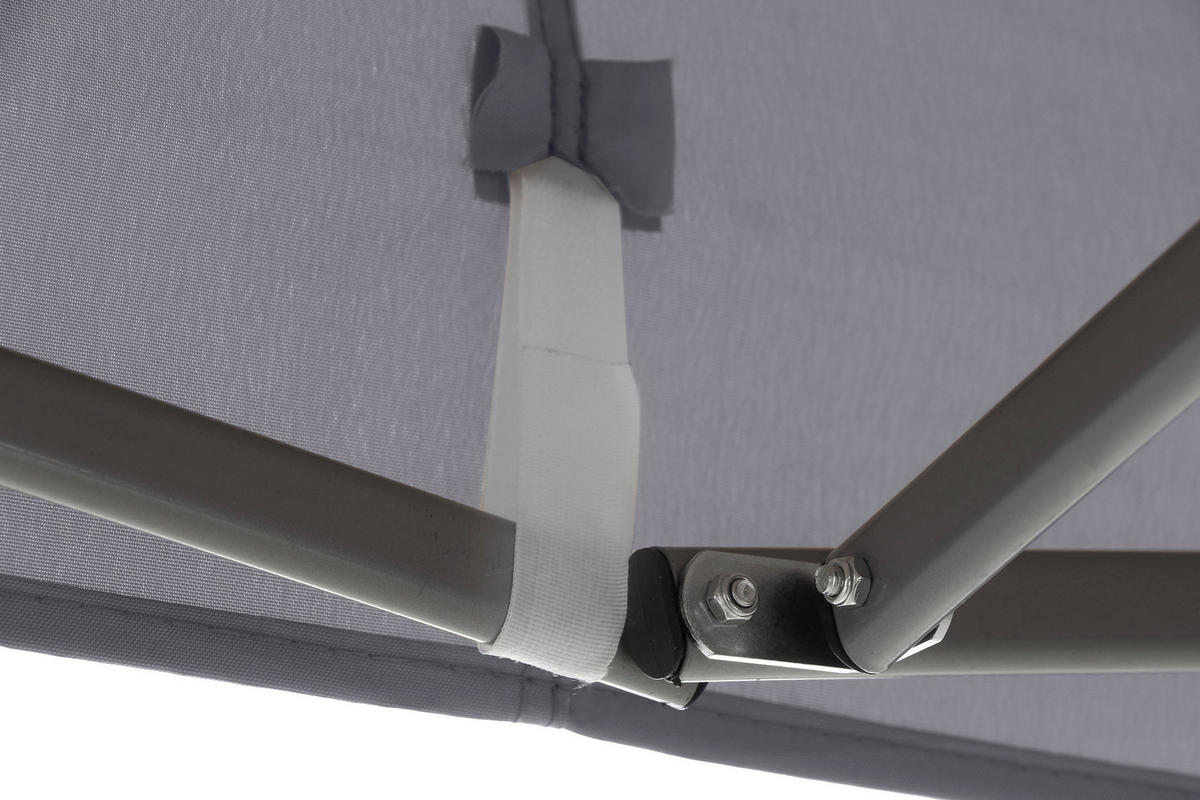 PAVILLON 450/330/300 cm   - Grau, KONVENTIONELL, Textil/Metall (450/330/300cm) - Siena Garden