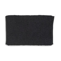 BADEMATTE Schwarz 100/60 cm  - Schwarz, KONVENTIONELL, Textil (100/60cm) - Kela