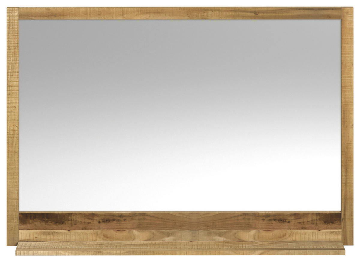 BADEZIMMERSPIEGEL 116/80/16 cm  - Naturfarben, Natur, Glas/Holz (116/80/16cm) - Livetastic