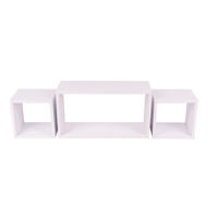 WANDREGAL  - Weiß, Basics, Holzwerkstoff (42/19/19/23/19/19/15/15/15cm)