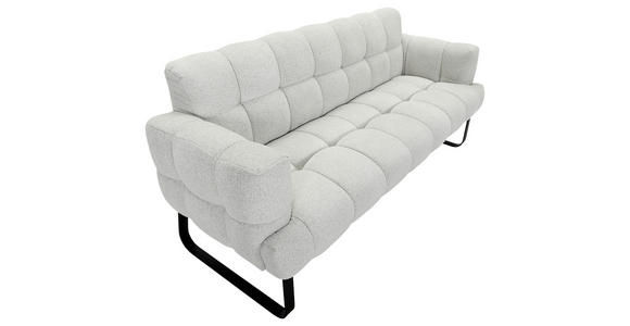 SITZBANK in Textil Beige  - Beige/Schwarz, Design, Textil/Metall (200/91/78cm) - Novel