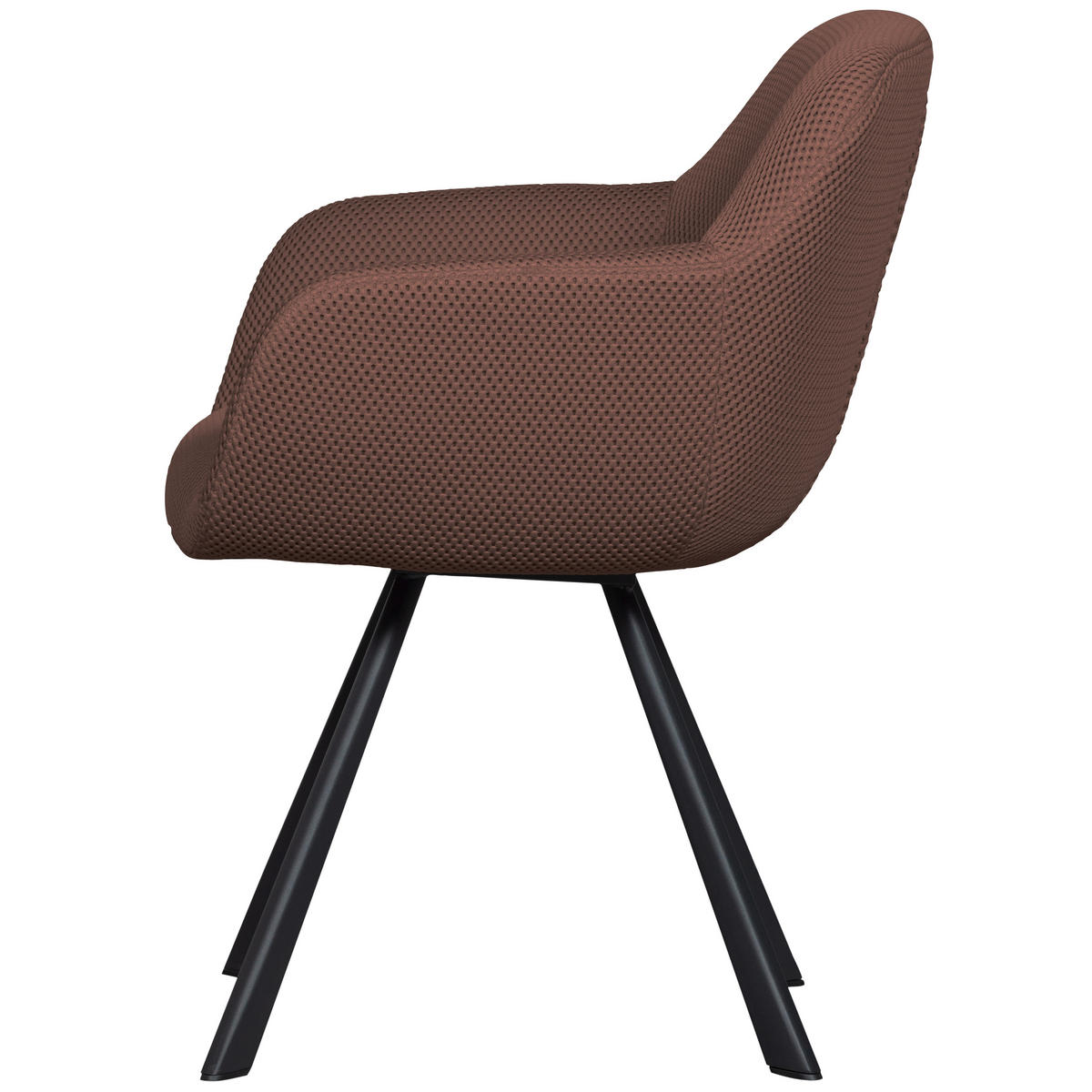 ARMLEHNSTUHL  in Netzbespannung  - Schwarz/Braun, Design, Textil/Metall (58/79/58cm) - Livetastic