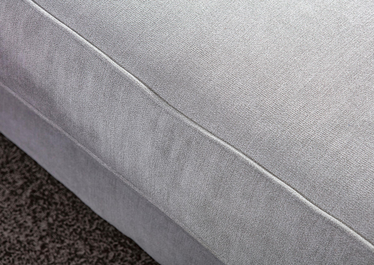 HÖRNSOFFA i flatväv ljusgrå  - ljusgrå/mörkbrun, Klassisk, trä/textil (280/190cm) - Livetastic