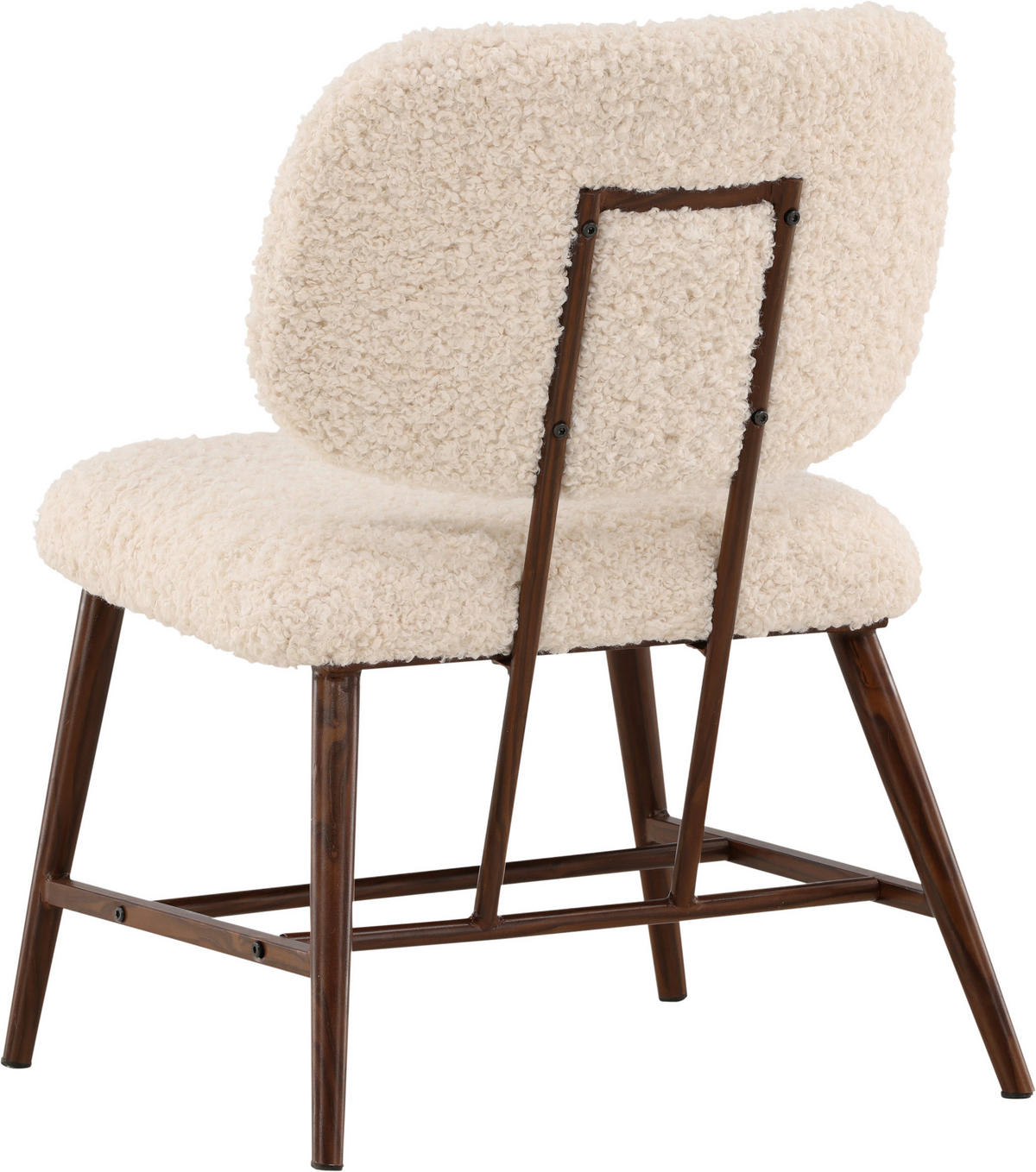 FÅTÖLJ i metall, textil vit  - vit, Design, metall/textil (58/84/62cm) - Livetastic