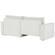 ECKSOFA Hellgrau Feincord  - Hellgrau/Schwarz, KONVENTIONELL, Kunststoff/Textil (242/151cm) - Carryhome